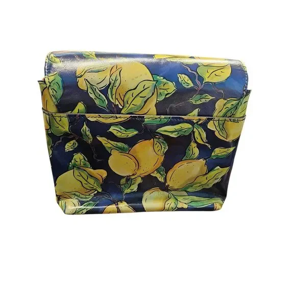 Patricia Nash Leandra Lemon Crossbody Bag Leather Limon - Picture 4 of 11